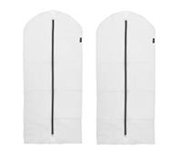 Brabantia - Funda Protectora para Ropa L - Bolsa Protectora de Ropa - Almacenamiento para el Armario - Organizador de Perchero - Bolsa Colgante Transparente - Juego de 2 - Blanco - 60 x 135 cm