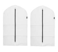 Brabantia - Funda Protectora para Ropa M - Bolsa Protectora de Ropa - Almacenamiento para el Armario - Organizador de Perchero - Bolsa Colgante Transparente - Juego de 2 - Blanco - 60 x 100 cm