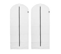 Brabantia - Funda Protectora para Ropa XL - Bolsa Protectora de Ropa - Almacenamiento para el Armario - Organizador de Perchero - Bolsa Colgante Transparente - Juego de 2 - Blanco - 60 x 150 cm