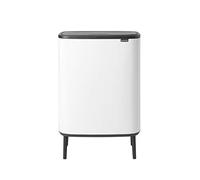 Brabantia Cubo de basura Bo Touch Bin Hi apertura con un toque 60 L Blanco
