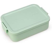 Brabantia – Fiambrera Make & Take Mediana, tapa con clips, apta para microondas y lavavajillas, verde