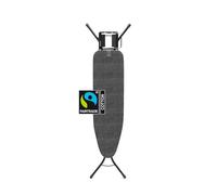 Brabantia - Mesa de Planchar A - para Plancha de Vapor - Universal Ajustable - para Diestros y Zurdos - No se Desliza y No Araña - Plegable - Denim Negro - 110x30 cm