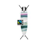 Brabantia - Mesa de Planchar A - para Plancha de Vapor - Universal Ajustable - para Diestros y Zurdos - No se Desliza y No Araña - Plegable - Morning Breeze - 110x30 cm