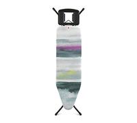 Brabantia - Mesa de Planchar B - con Soporte Sólido Plancha Vapor - Universal Ajustable - para Diestros y Zurdos - No se Desliza y No Araña - Plegable - Morning Breeze - 124x38 cm