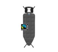 Brabantia - Mesa de Planchar C - para Plancha de Vapor - Universal Ajustable - para Diestros y Zurdos - No se Desliza y No Araña - Plegable - Denim Negro - 124x45 cm