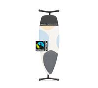Brabantia - Mesa de Planchar D - para Plancha y Generador de Vapor - Universal Ajustable - No se Desliza y No Araña - área de Apoyo Resistente - Plegable - Spring Bubbles - 135x45 cm
