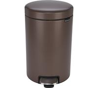 Brabantia Newicon, cubo de basura de 12 litros, color taupe satinado