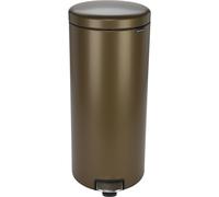 brabantia Cubo de Pedal Newicon, 30 Litros, con Cubo de Plástico - Warm Brass brabantia