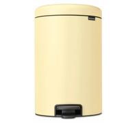 Brabantia NewIcon, cubo de basura con pedal, 20 litros, sistema de cierre suave, antideslizante