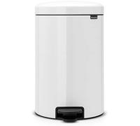 Brabantia newicon cubo de basura con pedal, mediano, white, 20l