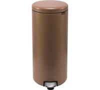 brabantia Cubo de Pedal Newicon, 30 Litros, con Cubo de Plástico - Warm Copper brabantia