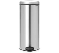 Brabantia newicon - cubo de basura de pedal de 30 litros, color acero