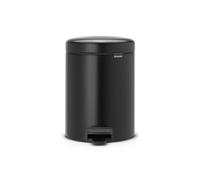 Brabantia Cubo de basura con pedal NewIcon 5 L Negro mate