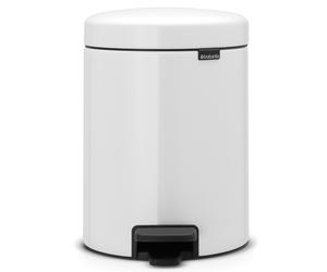 Brabantia NewIcon papelera 5 l blanco-negro 112065