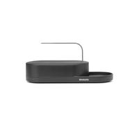 Brabantia - Organizador fregadero SinkStyle con diseño compacto para esponjas y cepillo platos - Bandeja goteo para flujo aire, Bandeja antideslizante con revestimiento silicon-Mineral Infinite Grey