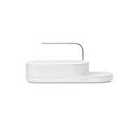 Brabantia - Organizador fregadero SinkStyle con diseño compacto para esponjas y cepillo platos - Bandeja goteo para flujo aire, Bandeja antideslizante con revestimiento silicona-Mineral Fresh White