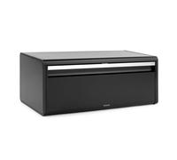 Brabantia Panera Fall Front - Caja grande para pan, bagels, panecillos - Diseño que ahorra espacio con parte superior plana - Matt Black
