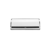 Brabantia Panera Roll Top - Caja de almacenamiento grande para pan, bagels, panecillos - Diseño eficiente con parte superior plana, Metal duradero - White
