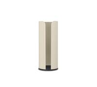 Brabantia - Renew Dispensador de Papel Higiénico - para 3 Rollos de Repuesto - Apto para Rollos de Tamaño Estándar - Resistente a la Corrosión - Accesorio de Baño - Soft Beige - 13,2 x 13,2 x 32,1 cm