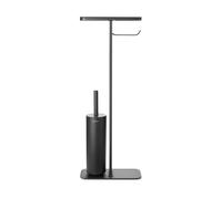 Brabantia Soporte papel higiénico y escobilla con estante MindSet Mineral Infinite Grey
