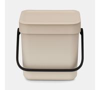 Brabantia sort & go 3 l rectangular plástico reciclado beige