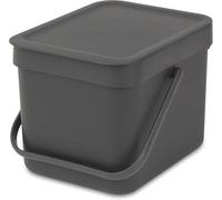 Brabantia Cubo de basura Short & Go 6 L gris