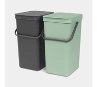 Brabantia sort & go rectangular plástico verde, gris