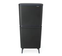 brabantia SortUp Hi - Cubo de Reciclaje 20 + 25 L - Dark Grey brabantia