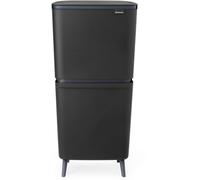 brabantia SortUp Hi - Cubo de Reciclaje 20 + 25 L - Dark Grey brabantia