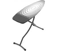 Brabantia Ironing Board D Mesa de Planchar Plegable, Titan Oval, 135x45 cm | Amplio Espacio de Planchado, Área de Apoyo Resistente al Calor, Base Antideslizante, Superficie Estable, Bloqueo de Seguridad