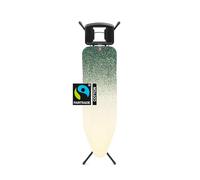 Brabantia - Tabla de Planchar B - Soporte Fijo para la Plancha - Altura Ajustable - Patas Antideslizantes - Funda de algodón con Capa de Espuma - Plegable - New Dawn - 124x38cm