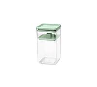 Brabantia Tarro de fermentación TASTY Recipiente de plástico para encurtir de 1,6 L con cierre de silicona y disco prensador | Tarro para kimchi y chucrut | Jade Green
