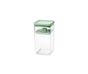 Brabantia Tarro de fermentación TASTY Recipiente de plástico para encurtir de 1,6 L con cierre de silicona y disco prensador | Tarro para kimchi y chucrut | Jade Green