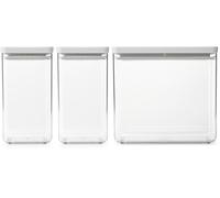 Brabantia Tasty+ conjunto de recipientes xx cm transparente-gris 230769