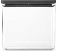 brabantia Tasty + Recipiente Cuadrado Apilable - Dark Grey - 3,5 L brabantia