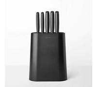 Brabantia Tasty+ Soporte cuchillos + 5 cuchillos: para pelar, uso general, trinchante, pan y chef