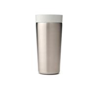 Brabantia - Taza térmica Make & Take con tapa Smart Click, Mantiene las bebidas calientes durante 6 horas, frías durante 8 horas, Termo café a prueba de fugas - Light Grey, 0,36 L