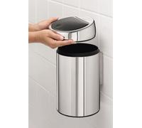 Brabantia Touch Bin papelera 3 l acero-negro 363962