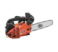 BRACOG Motosierra Gasolina Profesional de Poda (25.4 cc, Espadín 12"). Motosierra Pequeña Anti-vibración con Cadena Motor de 2 Tiempos, 0.7 kw. Motosierra Ligera para Recortar, Podar Ramas
