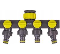 Bradas LE-03033K 3461 - Distribuidor de agua (4 vías, 4 válvulas, 4 compartimentos)