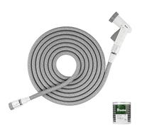 BRADAS - SECRET HOSE WSCH515GY, tubo extensible 5/15 metros, boquilla de 4 funciones, manguera de agua expandible adecuada para jardín, jardinería, riego, limpieza grandes espacios y coches.