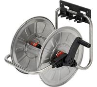 BradasAG131: Carrete portátil para manguera de pared, zincado, 1/2"