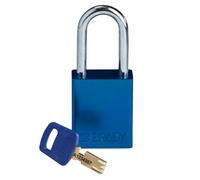 Brady SafeKey Lockout Candado Aluminio Azul 1.5" Acero Shkl