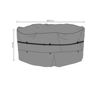 Brafab Funda protectora para Brafab conjunto de mesa y sillas Negro 150x80 cm