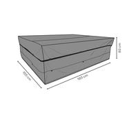 Brafab Funda protectora para Brafab conjunto de mesa y sillas Negro 185x155 cm