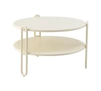 Brafab Mesa de centro Blixt Pearl white. Ø65 cm