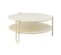 Brafab Mesa de centro Blixt Pearl white. Ø85 cm