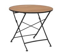 Brafab Mesa de comedor Brewer Negro-teca. Ø85 cm