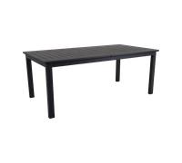 Brafab Mesa de comedor extensible Lomma Negro 194-312 cm