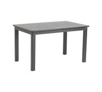 Brafab Mesa de comedor Lomma Anthracite. 128-187x80x73 cm